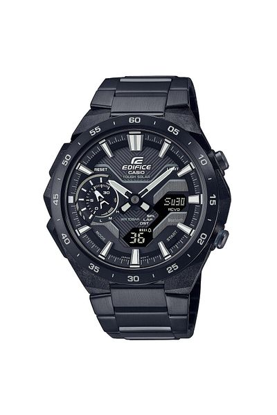 Casio Mens Watch Ecb-2200dc-1aef, Quartz, 48mm, 10atm