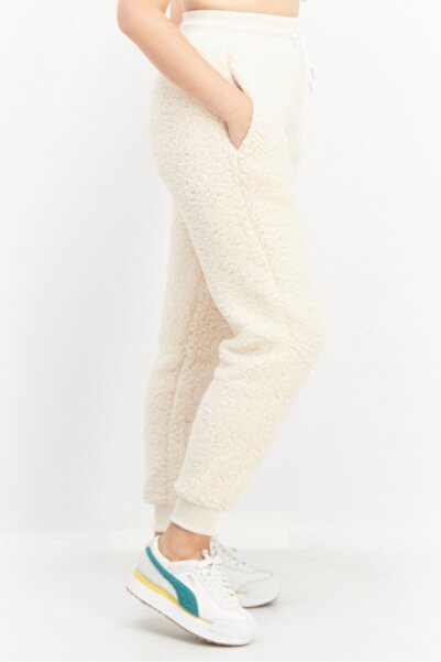 Fila Women Sportswear Fit Sherpa Pants, Cream