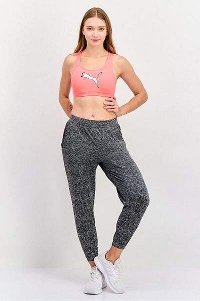 Puma Women Lightly Padded Brand Logo Sport Bra, Pink