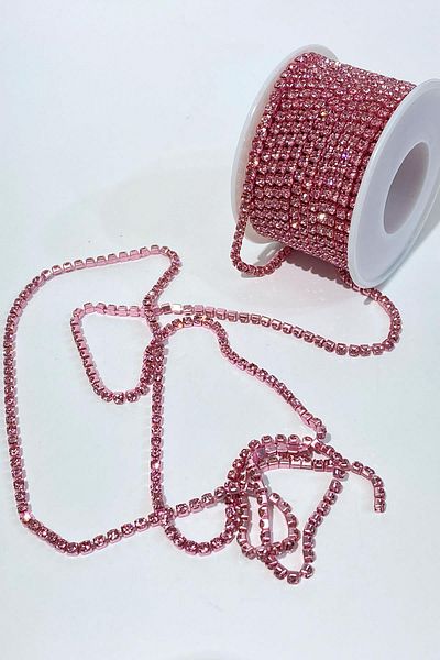 Hayalperest boncuk Pink Beyoğlu Swarosvki Stripe Stone Bead ss12
