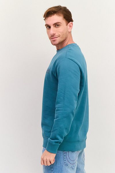 Lee Men Crew Neck Brand Logo Long Sves Sweatshirt, Sage Green