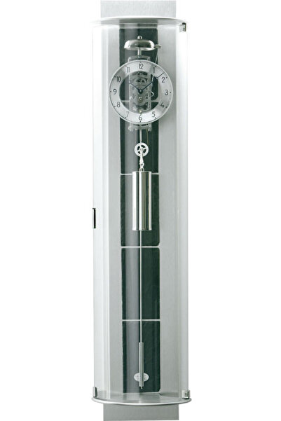 AMS Wall Clock 695, Mechanical, Silver, Analogue, Modern