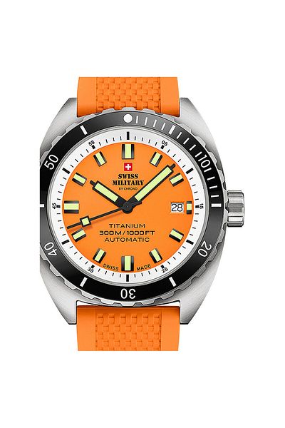 Swiss Military Mens Watch Sma34100.10, Automatic, 42mm, 30atm