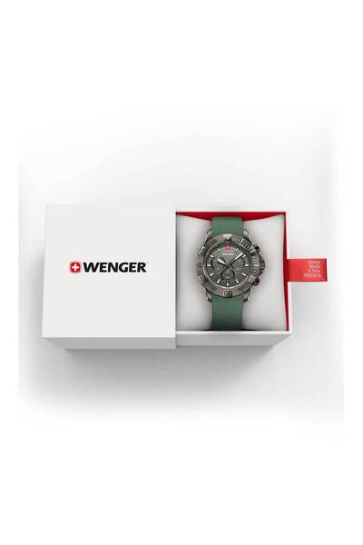 Wenger Ανδρικό ρολόι Wenger 01.0643.127, Quartz, 43mm, 20ATM