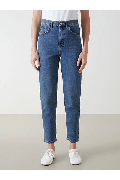 LC Waikiki Lcw Jeans Indigo Mom Fit Women's Jean Pants