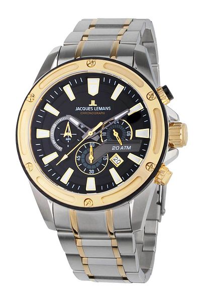 Jacques Lemans Ανδρικό ρολόι Jacques Lemans 1-2141I, Quartz, 48mm, 20ATM