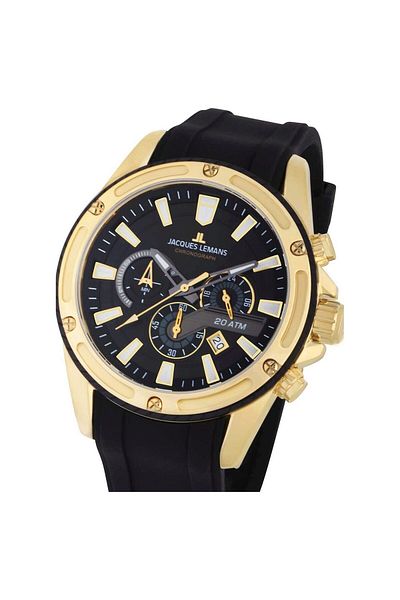 Jacques Lemans Ανδρικό Ρολόι 1-2141d, Quartz, 48mm, 20atm