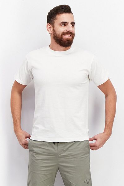 Esprit Men Crew Neck Short Sleeve Plain T-Shirt, White