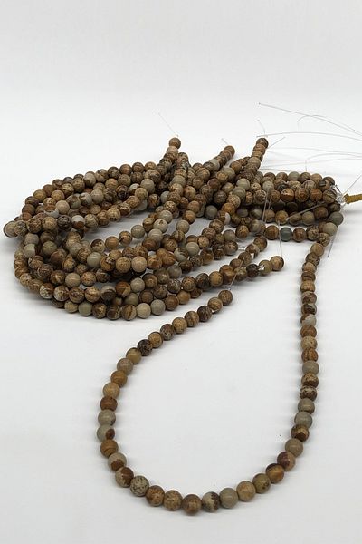 Hayalperest boncuk Χάντρες από φυσική πέτρα Jasper 8mm