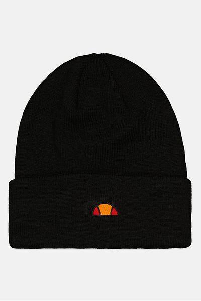 Ellesse Men Knitted Brand Logo Bonnet, Black
