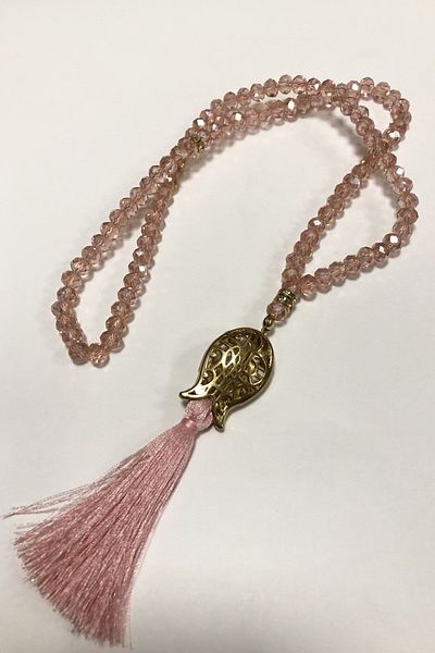 Hayalperest boncuk Powder Crystal Beaded Rosary 99 Pieces