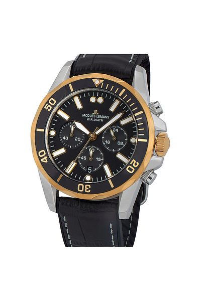 Jacques Lemans Ανδρικό Ρολόι 1-2091d, Quartz, 43mm, 20atm