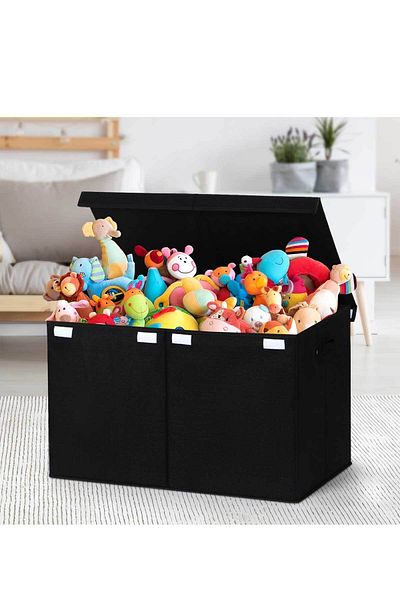 RevuBaby Large Toy Box Toy Storage Box Goods Collection Basket Organizer Puzzle Chest