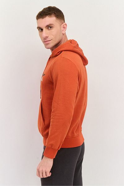 SKECHERS Men Sportswear Fit Graphic Print Long Sleeves Outdoor Sweatshirt, Orange