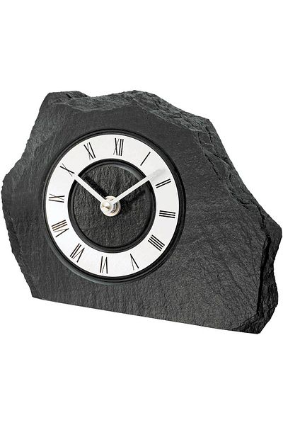 AMS Ceas de masă 1104, cuarț, negru, analogic, rustic