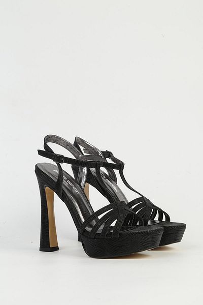 Pierre Cardin Μαύρα γυναικεία παπούτσια με τακούνι PC-54504