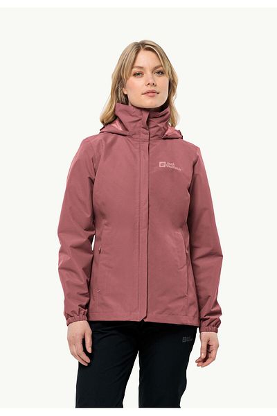 Jack Wolfskin STORMY POINT 2L JKT W Palton rezistent la apă Dusty Rose Color