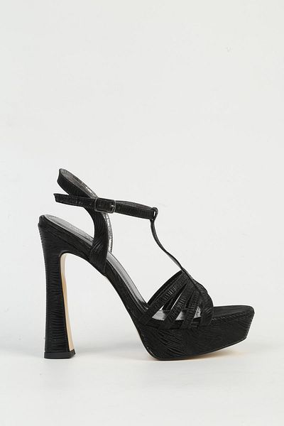 Pierre Cardin Μαύρα γυναικεία παπούτσια με τακούνι PC-54504