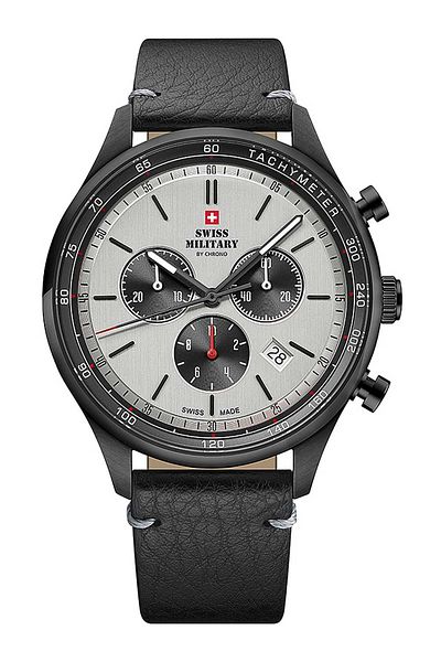 Swiss Military Mens Watch By Chrono Sm34081.11, Quartz, 42mm, 10atm