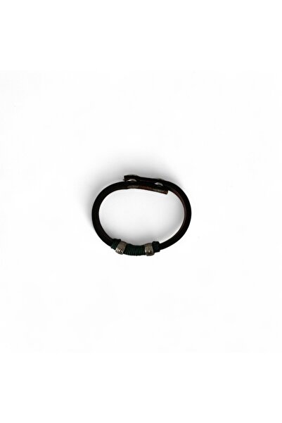 Hedea سوار من الجلد الطبيعي باللون الأخضر للرجال