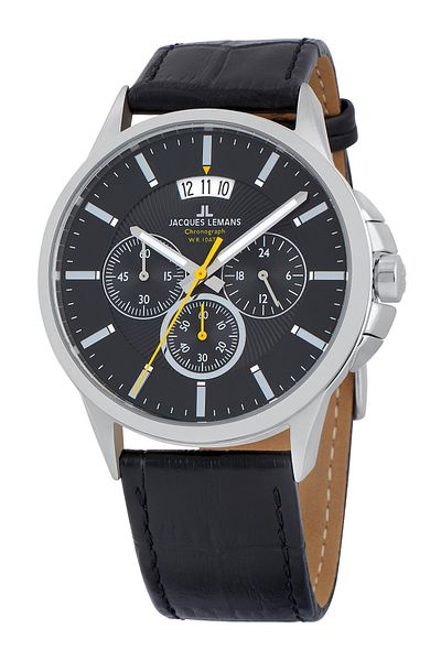 Jacques Lemans Ανδρικό Ρολόι 1-1542a, Quartz, 42mm, 10atm