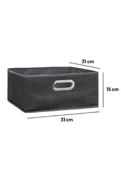Five Simply Smart Polypropylene and Metal Foldable Storage Box 31 x 15cm