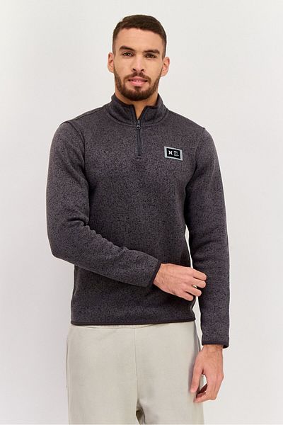 Hurley Men Sportwear Fit Long Sleeve Training Sweatshirt, Grey Combo