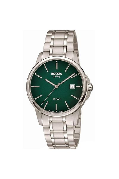 Boccia Mens Watch 3633-05, Quartz, 40mm, 10atm