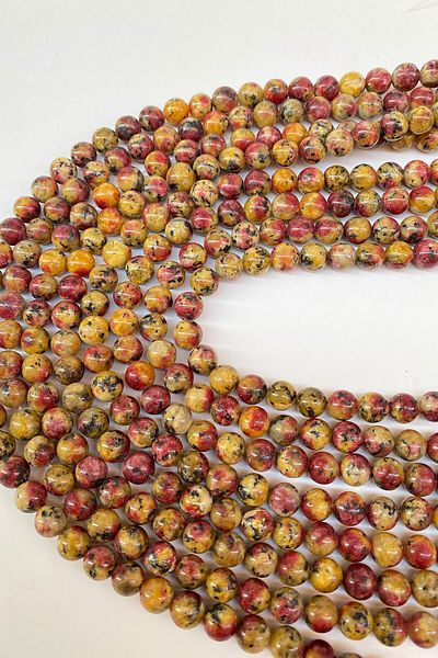 Hayalperest boncuk Χάντρες από φυσική πέτρα Ceyt με σχέδιο 8 mm