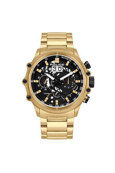 Police Mens Watch Pl16018jsg.02m, Quartz, 48mm, 10atm