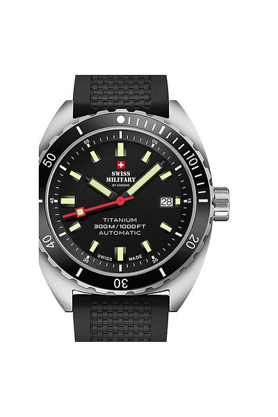 Swiss Military Ανδρικό ρολόι Swiss Military SMA34100.06, Automatic, 42mm, 30ATM