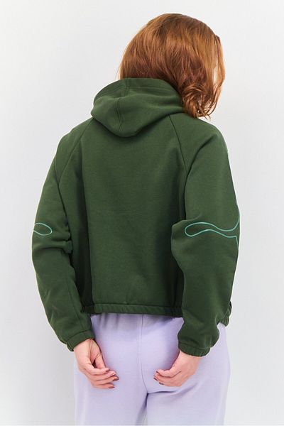 Puma Women Relaxed Fit Outdoor Hoodie, Army Green