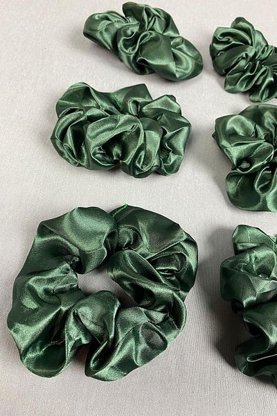 Hayalperest boncuk Set de 6 scrunchies din cauciuc de păr din satin