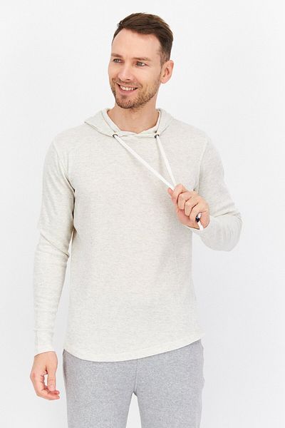 Company Eighty One Men Sportswear Fit Hooded Training Sweatshirt, Beige