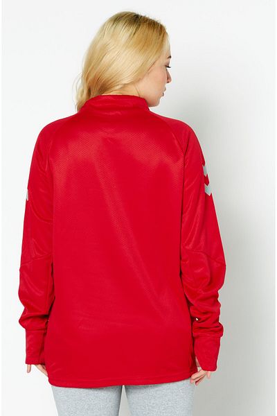 hummel Men Crew Neck Graphic Print Long Sleeves Sweatshirt, Red