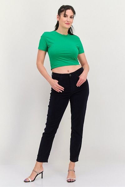 Gant Women Slim Fit Corduroy Stretchable Jeans, Dark Navy