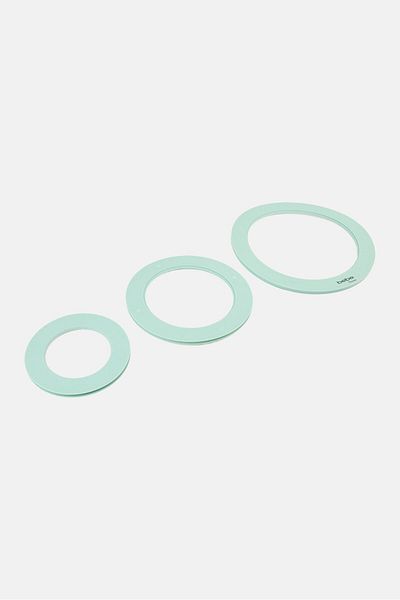 BEBEHOME 3 Pieces Magnetic Trivet Set 23 x 18 x 13 cm, Green