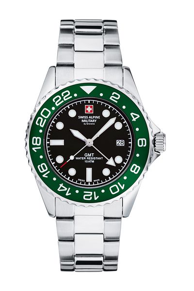Swiss Alpine Military Mens Watch 7052.1133, Quartz, 42mm, 10atm