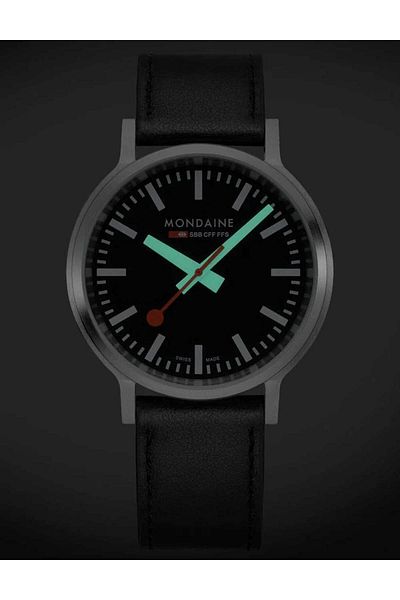 MONDAINE Mens Watch Mst.41020.lbv.2se, Quartz, 41mm, 3atm