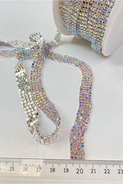 Hayalperest boncuk Silver Janjan Bright 4 Rows Beyoğlu Stripe Stone Beads