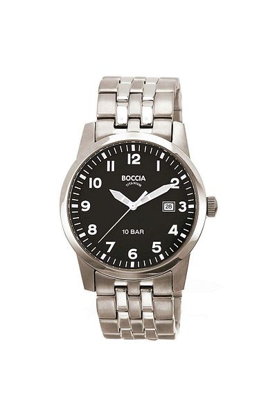 Boccia Mens Watch 3631-02, Quartz, 38mm, 10atm