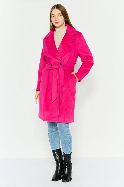 Tommy Hilfiger Women Textured Print Belted Trench Coat Jacket, Pink