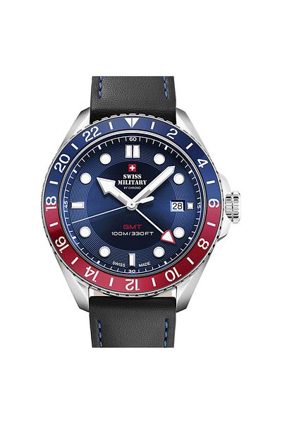 Swiss Military Mens Watch Sm34095.06, Quartz, 43mm, 10atm