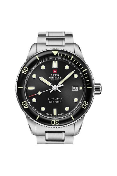 Swiss Military Mens Watch Sma34106.01, Automatic, 42mm, 20atm