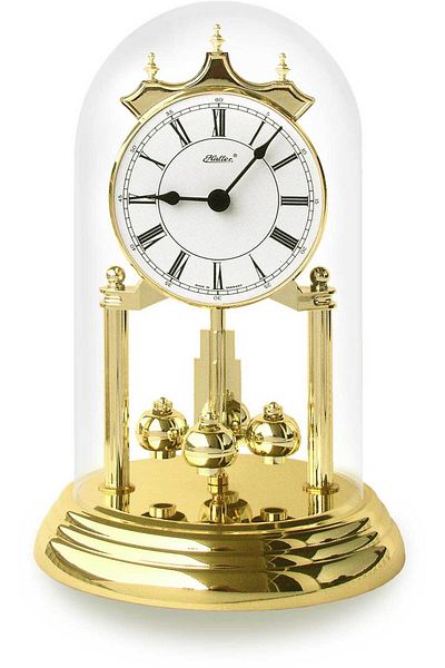 HALLER Table Clock Haller 121-490, Quartz, White, Analogue, Classic