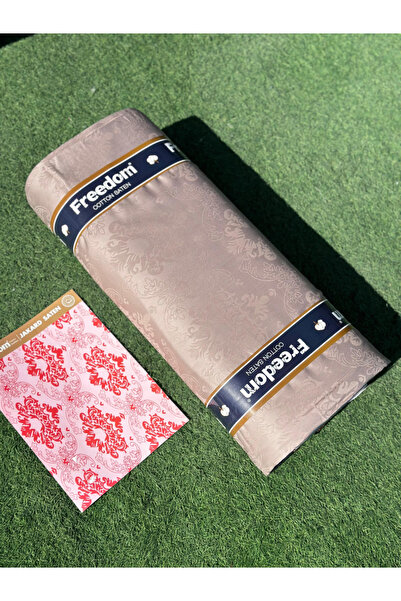 Freedom 1 Top Jakarlı Pamuk Saten Kumaş 30 Metre - Damask Jakar Kumaş