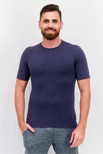 Legend Men Sportswear Fit Short Sleeve Training T-shirts, Dark Navy