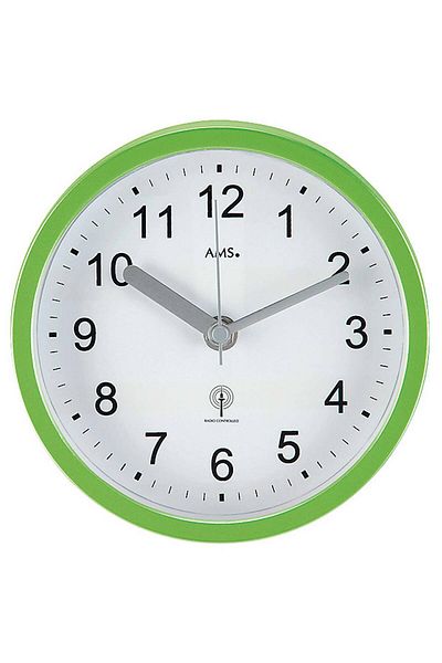 AMS Wall Clock 5922, Quartz, White, Analogue, Modern