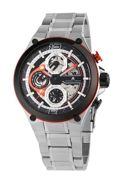 Jacques Lemans Ανδρικό Ρολόι 1-2150e, Quartz, 43mm, 10atm