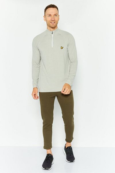Lyle & Scott Men Mock Neck Long Sleeves Brand Logo Sweatshirt, , Grey
